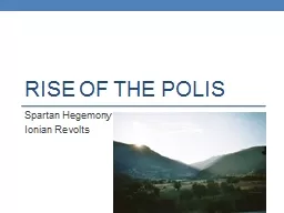 Rise of the polis