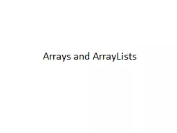 Arrays and