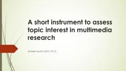 A short instrument to assess topic interest in multimedia r