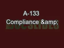A-133 Compliance &