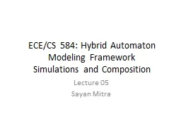 ECE/CS 584: Hybrid Automaton Modeling Framework