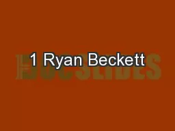 1 Ryan Beckett