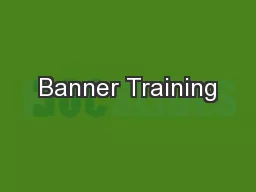 Banner Training