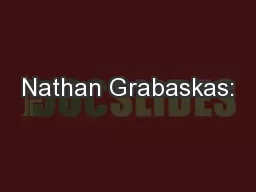 Nathan Grabaskas: