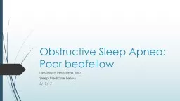 Obstructive Sleep Apnea: