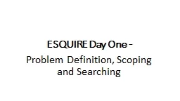 ESQUIRE Day One -