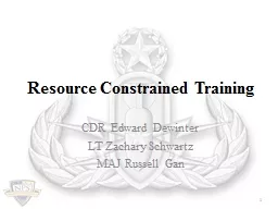Resource Constrained Training
