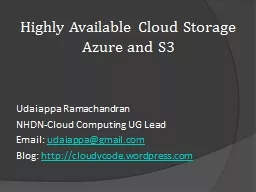 Highly Available Cloud Storage