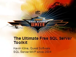 The Ultimate Free SQL Server Toolkit
