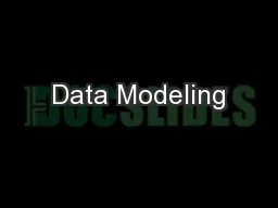 Data Modeling