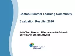 Boston Summer Learning Community