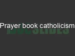 Prayer book catholicism