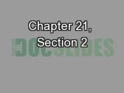 Chapter 21, Section 2