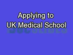 Applying to UK Medical School