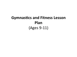 Gymnastics and Fitness Lesson