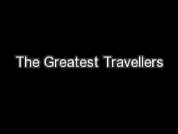 The Greatest Travellers
