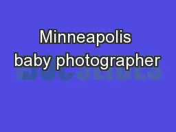 Minneapolis baby photographer