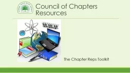 Council of Chapters Resources