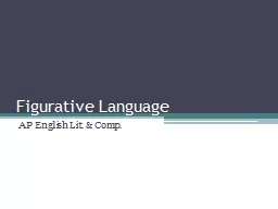 Figurative Language AP English Lit. & Comp.