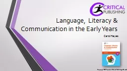 Language, Literacy & Communication in the Early Years