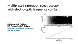 Multiplexed saturation spectroscopy with electro-optic frequency combs