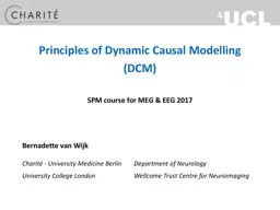 Principles of Dynamic Causal Modelling