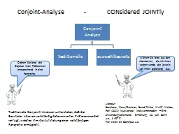 Conjoint -Analyse           -