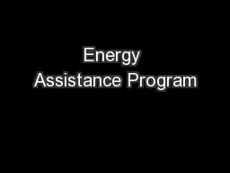 Energy Assistance Program