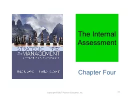 The Internal Assessment Chapter