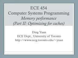 ECE 454  Computer Systems Programming