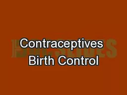 Contraceptives Birth Control