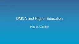 DMCA § 2012 and Education