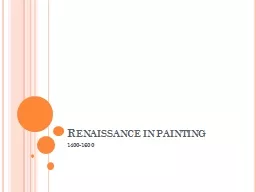Renaissance in painting 1400-1600