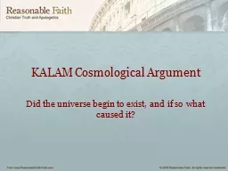KALAM Cosmological Argument