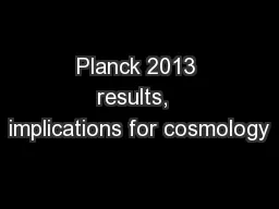 Planck 2013 results,  implications for cosmology
