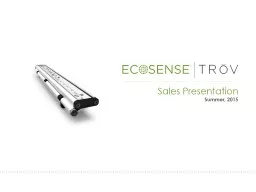 Sales Presentation Fall, 2015