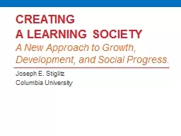 Creating  a Learning Society