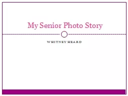Whitney Heard My Senior Photo Story
