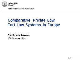 Seite  1 Comparative  Private Law