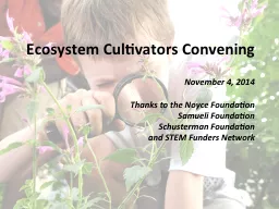 Ecosystem Cultivators Convening