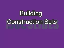 Building Construction Sets