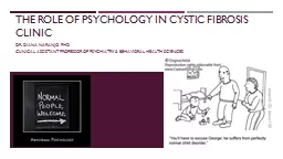The role of psychology in cystic fibrosis clinic