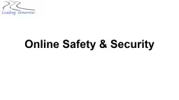 Online Safety & Security
