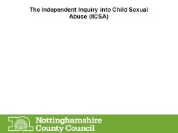 The  Independent Inquiry into Child Sexual