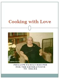 Phillips Family Recipes  for the Generations