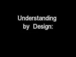 Understanding by  Design: