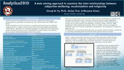 A data mining approach to examine the inter-relationships between subjective wellbeing,