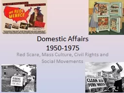 Domestic Affairs 1950-1975