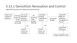 5.13.1 Demolition Renovation and Control