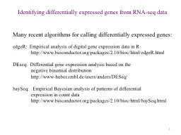 1 Identifying differentially expressed genes from RNA-